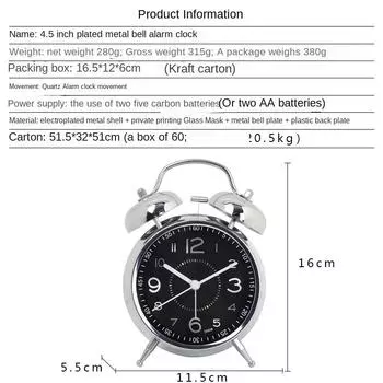 Утюг-будильник для студентов, детский, тихий и модный, настольные часы, настольные, креативные, светящиеся, кварцевые часы зелёный