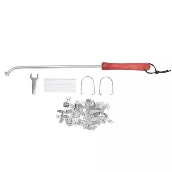 Утюг для клеймения барбекю с английскими буквами, нержавеющая сталь, с деревянной ручкой для стейков