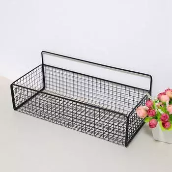 Утюг для унитаза, художественная прикроватная подвесная корзина, полка для ванной комнаты, корзина для хранения кухонных принадлежностей M белый