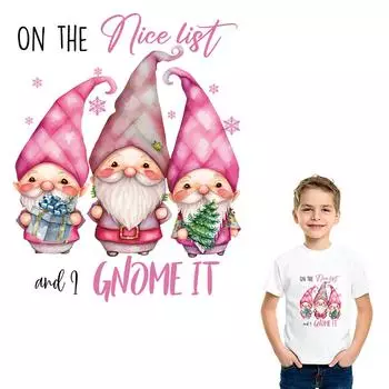 Утюг на наклейках, рождественские гномы, аксессуары «сделай сам», термоклейкая передача, художественные ремесла, глажка одежды, аппликации, моющиеся наклейки