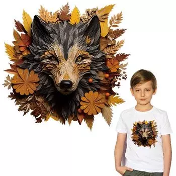 Утюг на заплатках, специальные волчьи листья, аксессуары для одежды «сделай сам», моющаяся новая термопереносная наклейка на одежду, термопресс