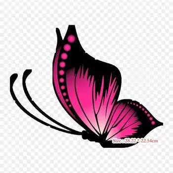 Утюг с бабочкой на термопереносной печати, виниловые нашивки, наклейки для одежды, аппликации «сделай сам», моющиеся нашивки