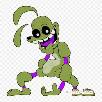 Утюговые наклейки Leaf Five Nights At Freddy s для одежды, футболка, сумка, термопереносные наклейки, железные нашивки