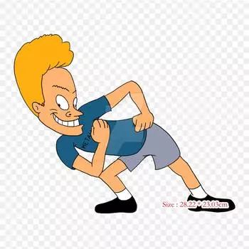 Утюговые нашивки Beavis Butt Head для одежды, индивидуальные нашивки, наклейки на одежду, виниловая теплопередача