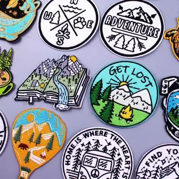 Утюговые нашивки на одежду, вышивка, наклейка на одежду, вышитые нашивки для одежды, термоклеевые нашивки