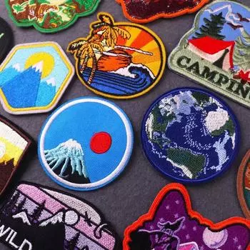 Утюговые нашивки на одежду, вышивка, наклейка на одежду, вышитые нашивки для одежды, термоклеевые нашивки