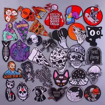 Утюговые нашивки на одежду, вышивка, наклейка на одежду, вышитые нашивки для одежды, термоклеевые нашивки