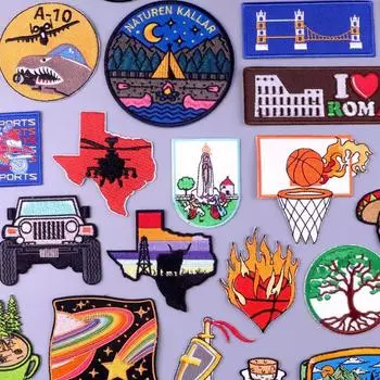 Утюговые нашивки на одежду, вышивка, наклейка на одежду, вышитые нашивки для одежды, термоклеевые нашивки