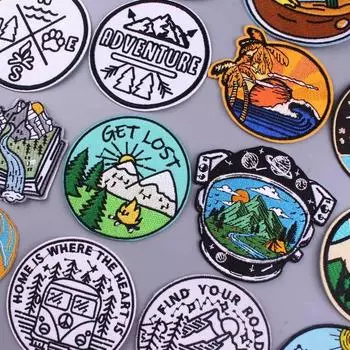 Утюговые нашивки на одежду, вышивка, наклейка на одежду, вышитые нашивки для одежды, термоклеевые нашивки