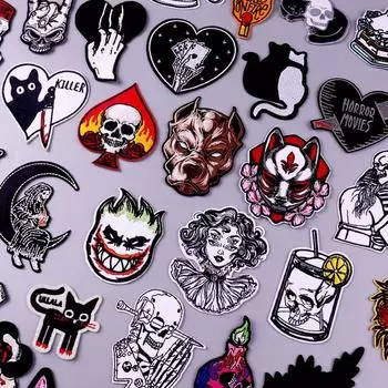 Утюговые нашивки на одежду, вышивка, наклейка на одежду, вышитые нашивки для одежды, термоклеевые нашивки