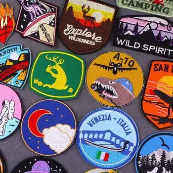 Утюговые нашивки на одежду, вышивка, наклейка на одежду, вышитые нашивки для одежды, термоклеевые нашивки