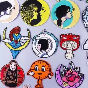 Утюговые нашивки на одежду, вышивка, наклейка на одежду, вышитые нашивки для одежды, термоклеевые нашивки