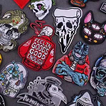 Утюговые нашивки на одежду, вышивка, наклейка на одежду, вышитые нашивки для одежды, термоклеевые нашивки