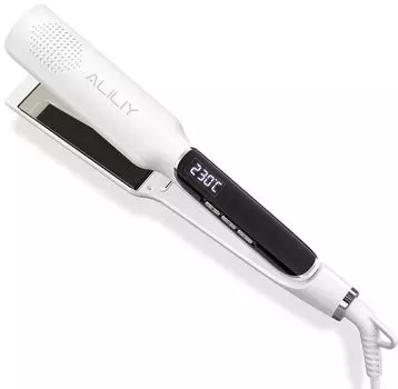 Утюжок для волос Aliliy, прямой, 40 мм, титановый, пластина, утюжок для волос, выпрямитель для волос, кудрявый, прямой, 10 миллионов отрицательных ионов, прямой, не повреждает волосы