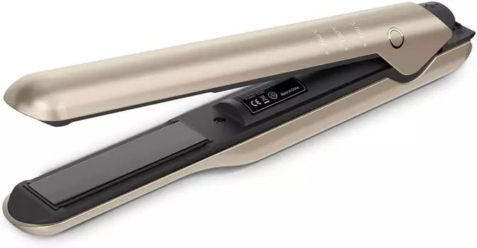 Утюжок для волос беспроводной прямой USB перезаряжаемый 2-сторонний завивка мини женский с чехлом мужской (Золото)