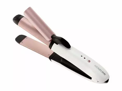 Утюжок для волос Koizumi Curl Straight 2WAY 25 мм беспроводной совместимый с зарубежными аналогами USB перезаряжаемый белый и KHR-7430/W