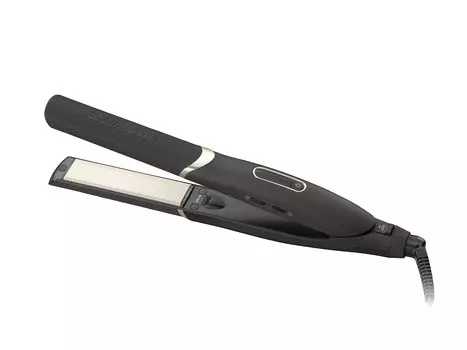 Утюжок для волос Koizumi, прямой двойной отрицательный ион Salon Sense 300, шелковистый, влажный, термостойкий войлок, доступен за рубежом, черный KHS-8770K