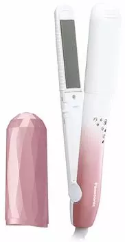 Утюжок для волос Panasonic для завивки и выпрямления волос, совместимый с зарубежными странами, бледно-розовый, 3-х сторонний EH-HV26-PP