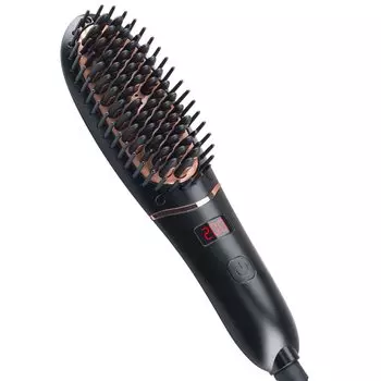 Утюжок для волос REAK, прямой утюжок для волос с прямой тепловой щеткой, мини-расческа, мини-прямой, 5 уровней температуры, быстрый выпрямитель, отрицательный утюжок для волос, сжигание сна