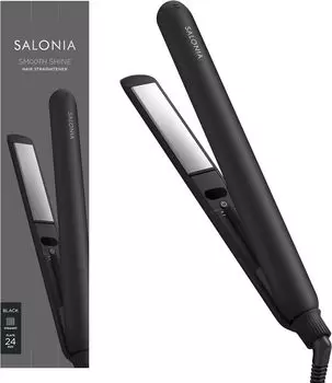 Утюжок для волос SALONIA Smooth Shine Straight Iron 24 мм, черный
