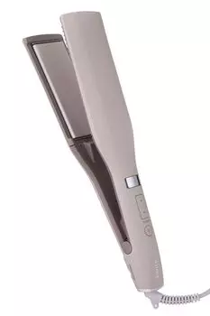 Утюжок для волос Tescom, прямой утюжок с защитой от ионизации, широкая пластина 40 мм, совместимая с зарубежными странами, автоматическое выключение, легкое отключение, заглушка, цвет песочно-бежевый 80–200