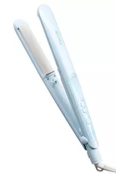 Утюжок для волос Tescom с отрицательными ионами 26 мм и функцией Moist Keep, совместимый с зарубежными странами, с автоматической блокировкой выключения, цвет Pearl Blue [режим оборудования], открытие/закрытие