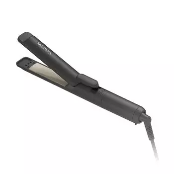 Утюжок для завивки волос SALONIA Easy Curl с черной вращающейся головкой, алюмитовое покрытие