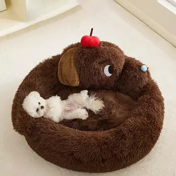 Уютная кровать для маленьких собак и кошек L