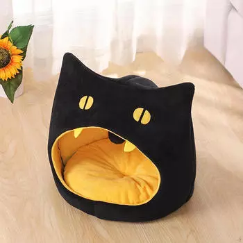 Уютная кровать-пещера для кошек и мелких животных 32cmx32cmx32cm