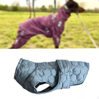 Уютная куртка для домашних животных для зимних приключений gray S