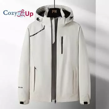 Уютная куртка, мужская водонепроницаемая ветровка, спортивная куртка для альпинизма на открытом воздухе, большой размер M чёрный