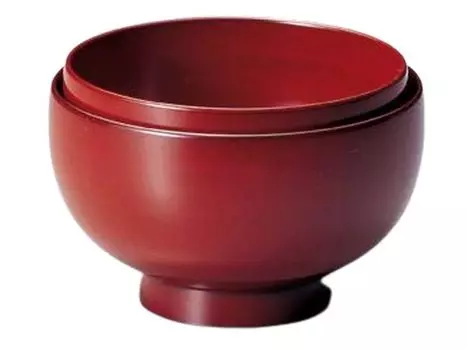 Уютная миска Ancient Vermilion, произведенная в Японии, J-kitchens, миска, (2 гостя), 12,6 см, Лак, Ручная роспись,