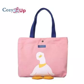 Уютная модная маленькая сумка с героями мультфильмов, милая и свежая сумка, простая большая сумка из гусиной ткани, портативная сумка для разных вещей, портативная маленькая квадратная сумка 29X26X9CM белый