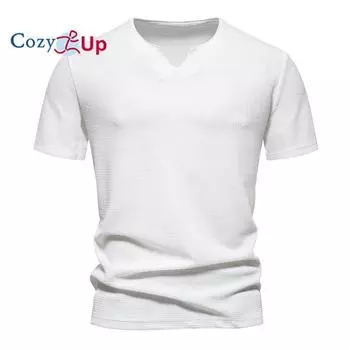 Уютная мужская хлопково-льняная футболка с v-образным вырезом, пляжные летние рубашки на пуговицах, футболка с коротким рукавом S чёрный