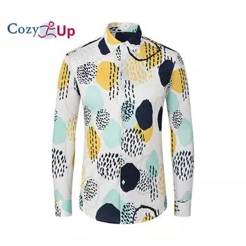 Уютная мужская классическая рубашка с цветочным принтом пейсли, приталенные рубашки с длинным рукавом на пуговицах для выпускного вечера, свадьбы M белый