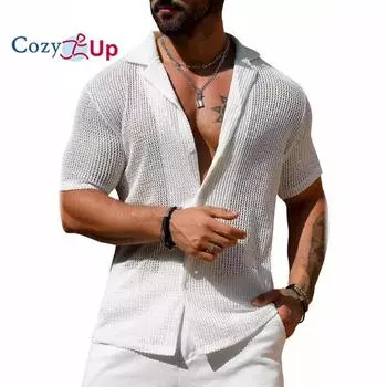 Уютная мужская летняя пляжная рубашка, стильные гавайские рубашки, повседневные пляжные трикотажные рубашки с коротким рукавом на пуговицах, светло-кофейные S чёрный