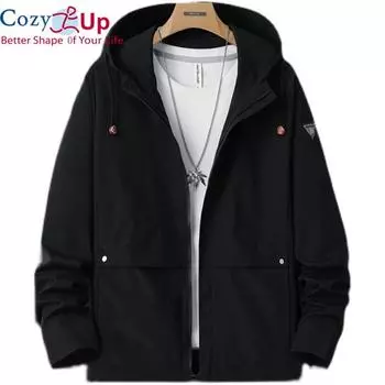 Уютная мужская повседневная куртка-бомбер, мужская новинка 2021 года, трендовая толстовка с капюшоном с бейсбольным воротником, уличная одежда, пальто, мужская модная весенняя куртка для мужчин M синий