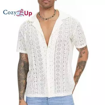 Уютная мужская прозрачная сетчатая прозрачная футболка для тренировок в тренажерном зале, рубашки для мышц, вечерние клубные майки Rave Disco, футболка S белый