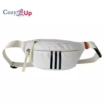 Уютная нагрудная сумка для мужчин и женщин, спортивная поясная сумка, повседневная сумка через плечо, сумка через плечо, парусиновая сумка для студентов колледжа 35x16x11cm белый