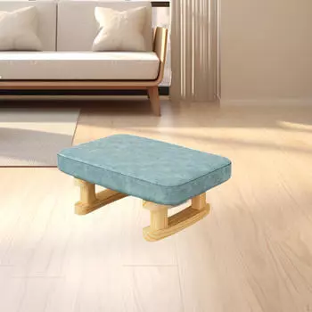 Уютная подставка для ног из дерева для отдыха в домашнем офисе розовый