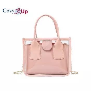 Уютная прозрачная ручная сумка для мамы с булочками, летняя женская сумка белый