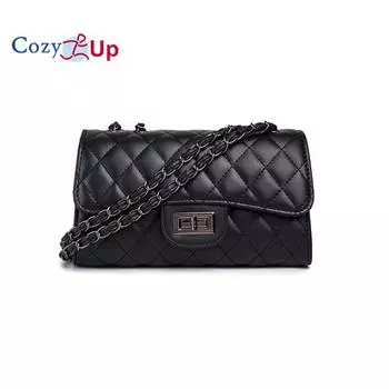 Уютная сумка через плечо с цепочкой, сумка большой вместимости, сумка с ромбовидной сеткой, ежедневная сумка для поездок на работу, женская сумка чёрный