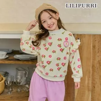 Уютная толстовка Lilypuri Flower цвета слоновой кости Ivory/150