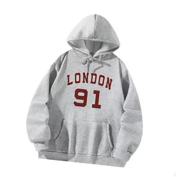 Уютная толстовка с капюшоном на шнурке для приключений на свежем воздухе L