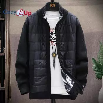 Уютная трикотажная мужская повседневная верхняя одежда куртка модная куртка тканевый топ свитер M светло-серый