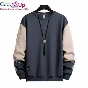 Уютная весенняя мужская толстовка, повседневная уличная одежда в стиле хип-хоп, свободные толстовки, мужская толстовка с капюшоном в стиле пэчворк, пуловер, топы, мужской новый осенний спортивный костюм M белый