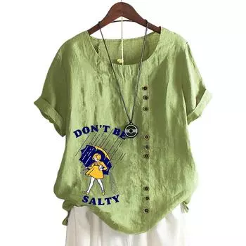 Уютная женская футболка оверсайз белого цвета с характерным принтом S озеро синий