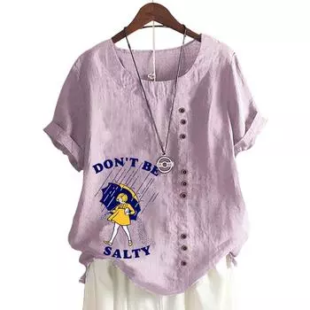 Уютная женская футболка оверсайз белого цвета с характерным принтом S озеро синий