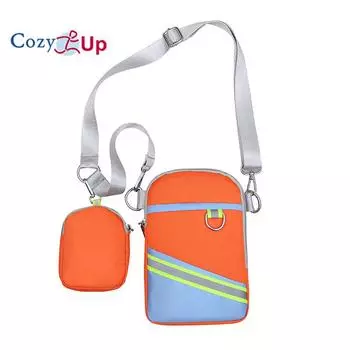 Уютная женская сумка через плечо для мобильного телефона, вертикальная мини-сумка на плечо для женщин 21x14x3cm фиолетовый