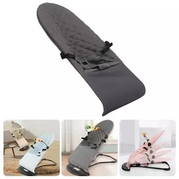 Уютное детское кресло-качалка, чехол из хлопчатобумажной ткани, защитный чехол, легко стирать и заменять, удобный детский аксессуар зелёный